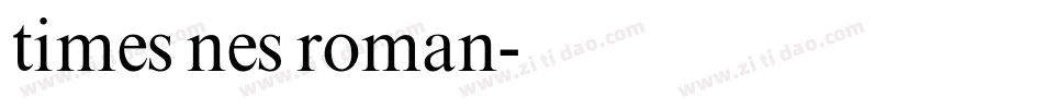 times nes roman字体转换